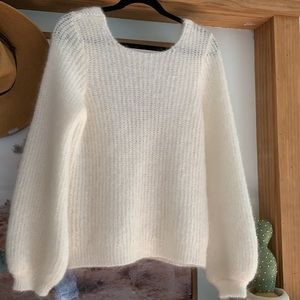Sezane Mohair Sweater, Size XL